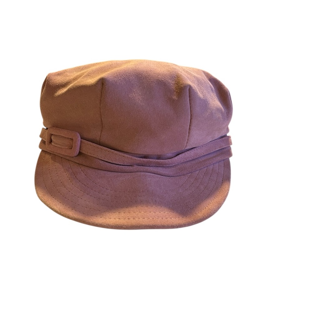 KOKIN Women’ Packable Pink Suede Newsboy Hat | Vintage - Picture 3 of 7